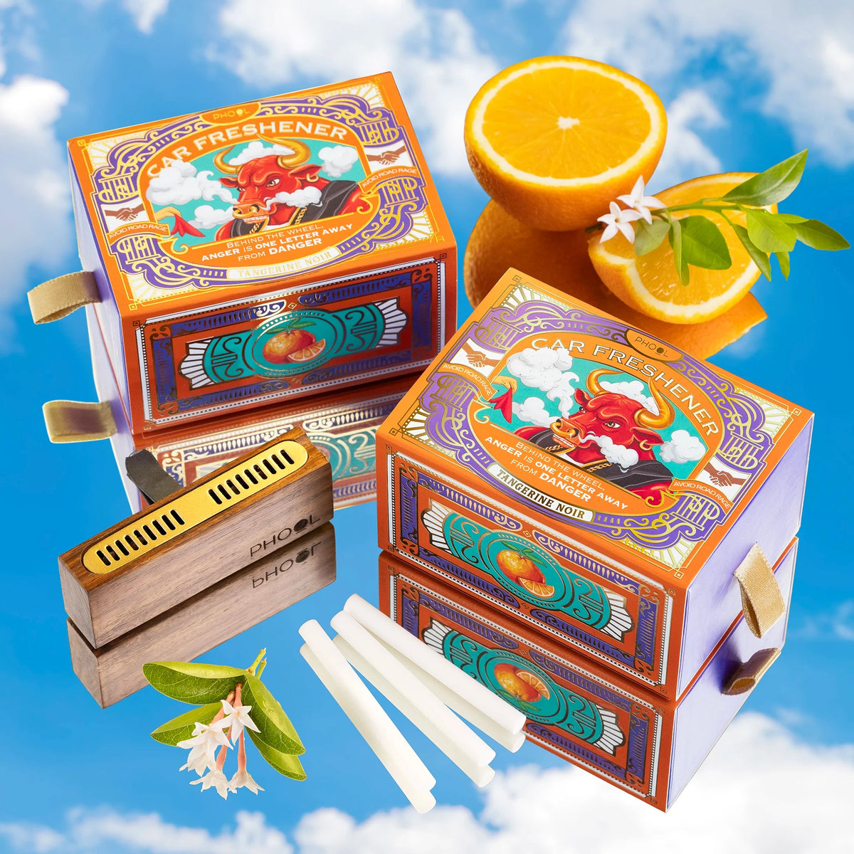 Phool Car Freshener – Tangerine Noir