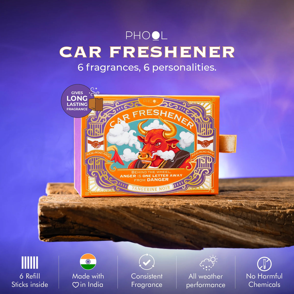 Phool Car Freshener – Tangerine Noir