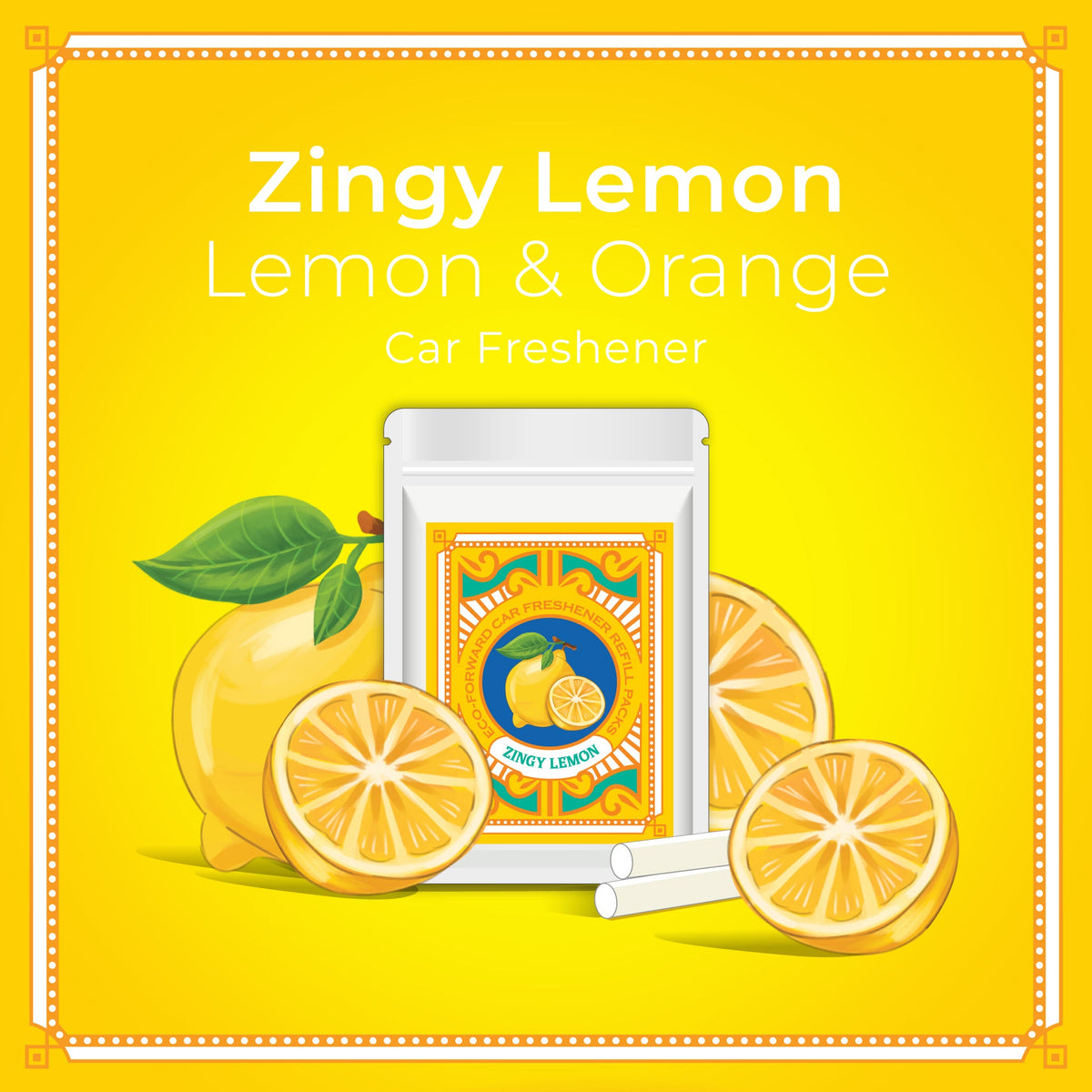 Phool Car Freshener – Zingy Lemon